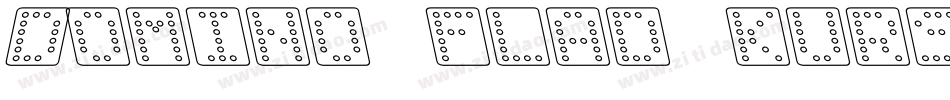Domino flad kursiv omrids字体转换